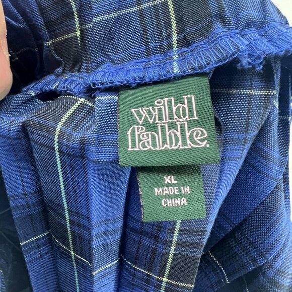 Wild Fable Blue Tartan Plaid Mini Skirt Women's XL - Picture 3 of 3